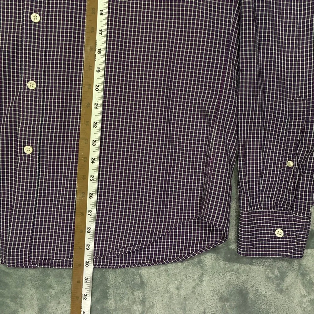J. Crew Classic Fit Plaid Button Down‎ Shirt Long Sleeve Cotton Men's L
